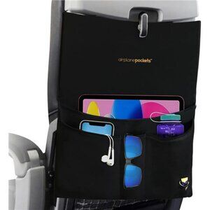 Airplane seat back organizer tray cover travel pouch pockets flight essential